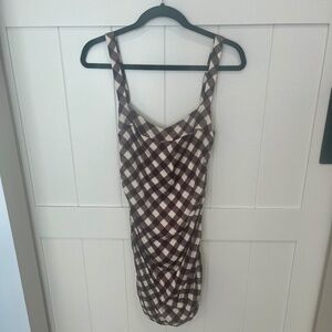 NWT Urban Outfitters Claira Ruched Bodycon Dress Size Medium